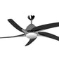 JS-LXR Modern AC 44" Ceiling Designer Fans with Light 1164-44"-Black