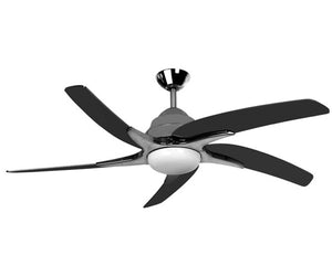 JS-LXR Modern AC 44" Ceiling Designer Fans with Light 1164-44"-Black