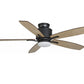 JS-LXR Modern AC 42″ Ceiling Designer Fans with Light 1210-42″-Burnt Copper Motor & Walnut / Reverse Maple Blades