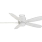 JS-LXR Modern AC 52″ Ceiling Designer Fans with Light 1212-52″-Full Matt White