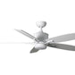 JS-LXR Modern AC 52″ Ceiling Designer Fans with Light 1212-52″-Full Matt White