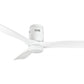 JS-LXR Modern BLDC 52” Ceiling Designer Fans with Light 1225-Matt White