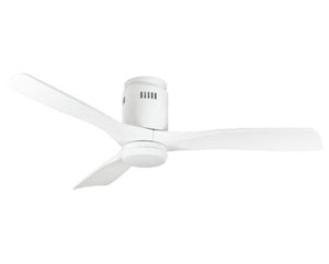 JS-LXR Modern BLDC 52” Ceiling Designer Fans with Light 1225-Matt White