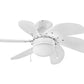 JS-LXR Modern AC 30″ Ceiling Designer Fans with Light 1268-White