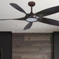 JS-LXR Modern BLDC 54" Ceiling Designer Fans with Light 1289-Oil Rubbed Bronze