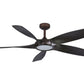 JS-LXR Modern BLDC 54" Ceiling Designer Fans with Light 1289-Oil Rubbed Bronze