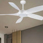 JS-LXR Modern BLDC 54" Ceiling Designer Fans with Light 1290-Matt White