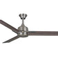 JS-LXR Modern AC 52″ Ceiling Designer Fans with Light 1291-Brushed Nickel Motor & Vintage Oak Blades