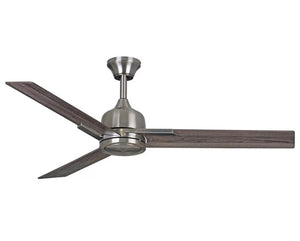 JS-LXR Modern AC 52″ Ceiling Designer Fans with Light 1291-Brushed Nickel Motor & Vintage Oak Blades