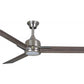 JS-LXR Modern AC 52″ Ceiling Designer Fans with Light 1291-Brushed Nickel Motor & Vintage Oak Blades