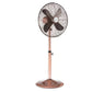 JS-LXR Modern 16" Floor Designer Floor Fans 4023-Metallic Copper