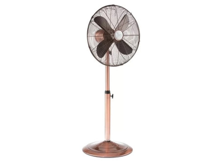 JS-LXR Modern 16" Floor Designer Floor Fans 4023-Metallic Copper