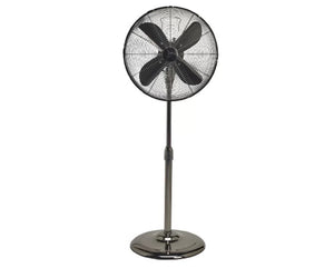 JS-LXR Wooden 16" Floor Designer Floor Fans 4031-Gun Metal