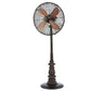 JS-LXR Classic 18" Floor Designer Floor Fans 4039-Dark Brown & Copper Highlights