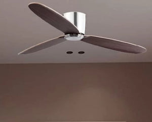 JS-LXR Modern BLDC 52” Ceiling Designer Fans 5011-Steel Motor & Walnut Blades