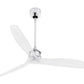 JS-LXR Modern BLDC 36″ Ceiling Designer Fans 5028-36″-Chrome Motor & Transparent Blades