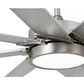 JS-LXR Modern BLDC 66″ Ceiling Designer Fans with Light 5032-Matt Nickel