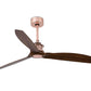 JS-LXR Modern BLDC 36″ Ceiling Designer Fans 5047-36″-Copper Motor & Walnut Blades