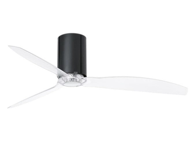 JS-LXR Modern BLDC 50″ Ceiling Designer Fans 5106-Matt Black & Clear Transparent Blades