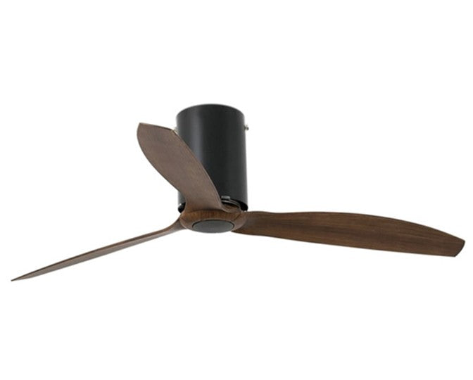 JS-LXR Modern BLDC 50″ Ceiling Designer Fans 5108-Matt Black & Walnut Blades