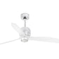 JS-LXR Modern BLDC 50″ Ceiling Designer Fans 5142-Chrome Motor & Clear Transparent Blades