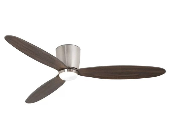 JS-LXR Modern BLDC 52” Ceiling Designer Fans 5161-Steel Motor & Walnut Blades & LED