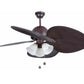 JS-LXR Tropical AC 52″ Ceiling Designer Fans 5163-Wengue & led