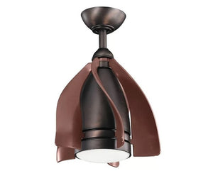 JS-LXR Modern AC 15” Ceiling Designer Fans with Light 9408-Oil Brushed Bronze