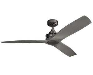 JS-LXR Modern AC 56” Ceiling Designer Fans 9410-Anvil Iron Motor & Driftwood Blades