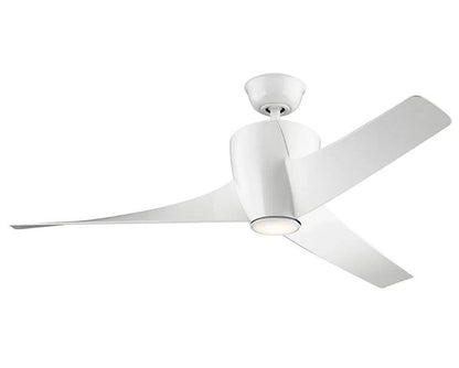 JS-LXR Modern AC 56” Ceiling Designer Fans with Light 9411-White