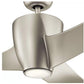 JS-LXR Modern AC 56” Ceiling Designer Fans with Light 9412-Brushed Nickel