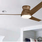 JS-LXR Modern AC 60” Ceiling Designer Fans with Light 9413-Walnut