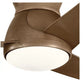 JS-LXR Modern AC 60” Ceiling Designer Fans with Light 9413-Walnut