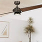 JS-LXR Modern BLDC 56” Ceiling Designer Fans with Light 9419-Olde Bronze Motor & Oil Rubbed Bronze Blades