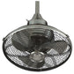 JS-LXR Indusrial AC 18” Ceiling Designer Fans FA0030-Pewter