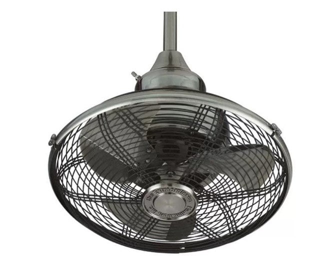 JS-LXR Indusrial AC 18” Ceiling Designer Fans FA0030-Pewter