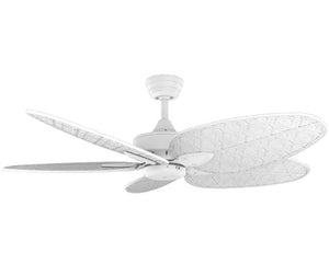 JS-LXR Tropical AC 52” Ceiling Designer Fans FA0045-Antique Brass motor & Walnut Wooden Blades