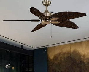 JS-LXR Tropical AC 52” Ceiling Designer Fans FA0047-Antique Brass