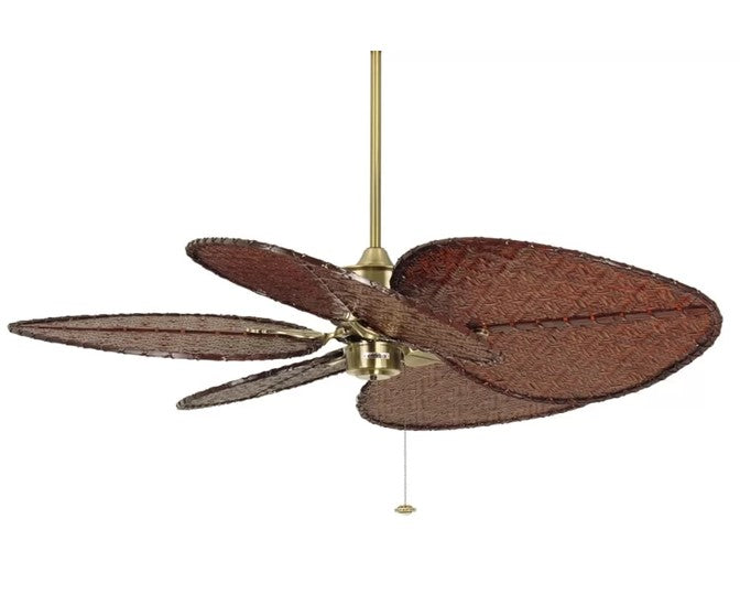 JS-LXR Tropical AC 52” Ceiling Designer Fans FA0097-Antique Brass