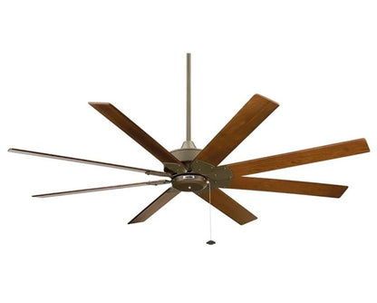 JS-LXR Classic AC 63" Ceiling Designer Fans LE NNN21-Oil Rubbed Bronze Motor & 8 Walnut Wooden Blades