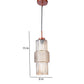 Luxora Rose Gold Iron Hanging Light  | Inbuilt LED |  | Eliante by Jainsons Lights