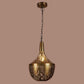 ELIANTE Antique Brass Brass Base Gold Brass Shade Hanging Light - M-010-1Lp - Bulb Included