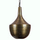 ELIANTE Antique Brass Brass Base Gold Brass Shade Hanging Light - M-010-1Lp - Bulb Included