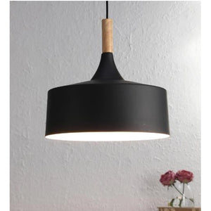 M-0135W-Black+Wood Metal Hangings