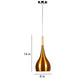 Gold Iron Hanging Light - E27 holder - without Bulb - M-118-1LP