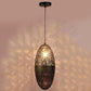 ELIANTE Black Iron Base Gold Iron Shade Hanging Light - M-14-1Lp - Bulb Included