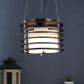 Wooden Wood Hanging Light - M-19-3LP-RD - Included Bulb