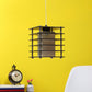 Brown Metal Hanging Light - m-19-Sq-1p-small - Included Bulb