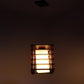 Brown Metal Hanging Light - m-19-Sq-1p-small - Included Bulb