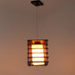 Brown Metal Hanging Light - m-19-Sq-1p-small - Included Bulb